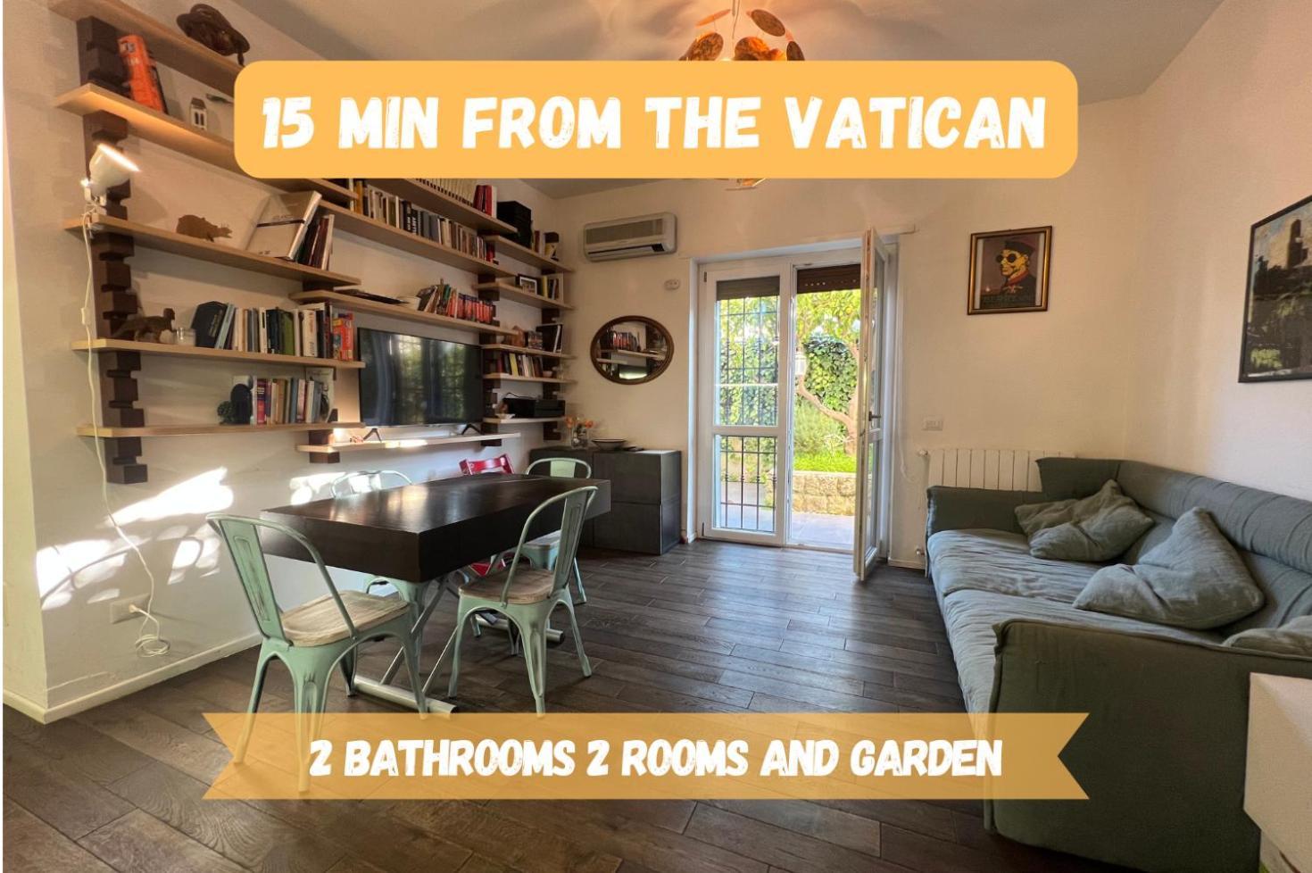 15 Min From The Vatican Wi-Fi And Garden Luaran gambar